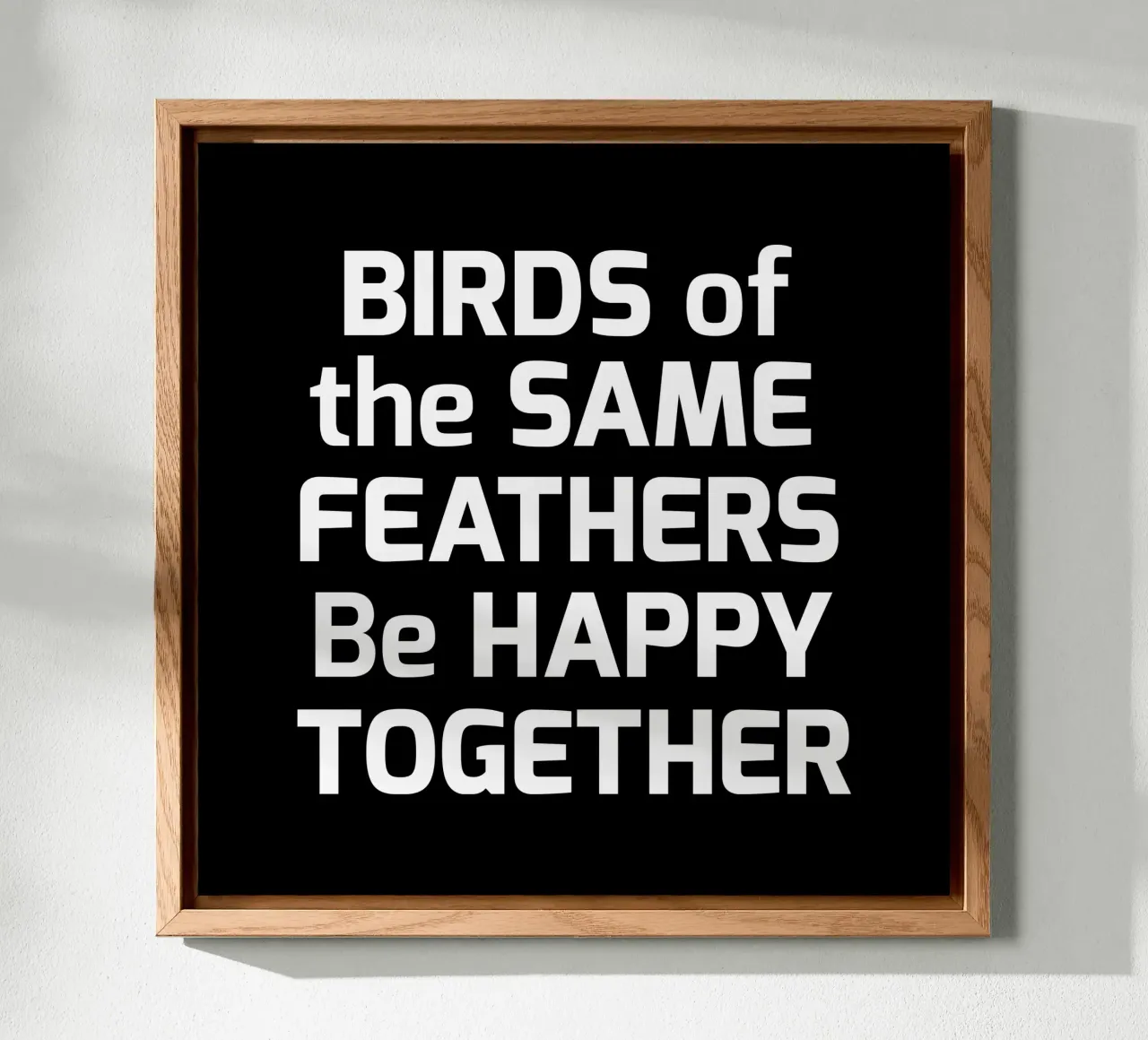 Birds of the same feathers be happy together alluminio dibond da happieeagle
