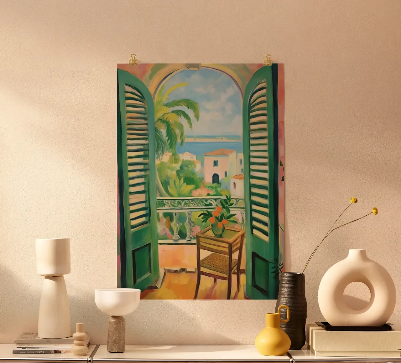 Open Window - inspiriert von Henri Matisse Hahnemühle von Nikis Art Studio