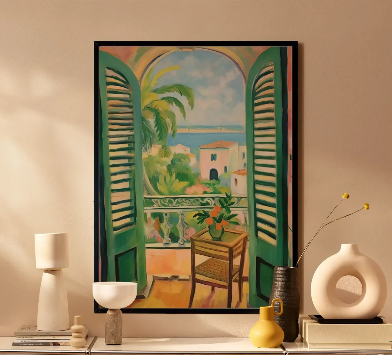 Open Window - inspiriert von Henri Matisse Hahnemühle von Nikis Art Studio