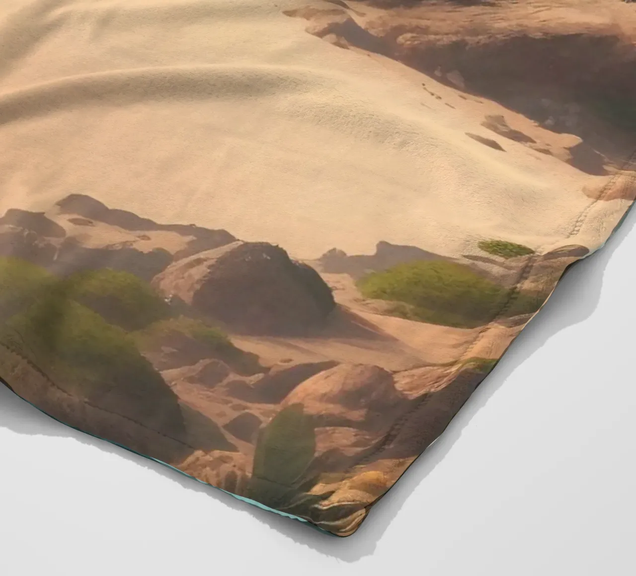 Spiaggia di sabbia coperta in pile da Charnwood Prints
