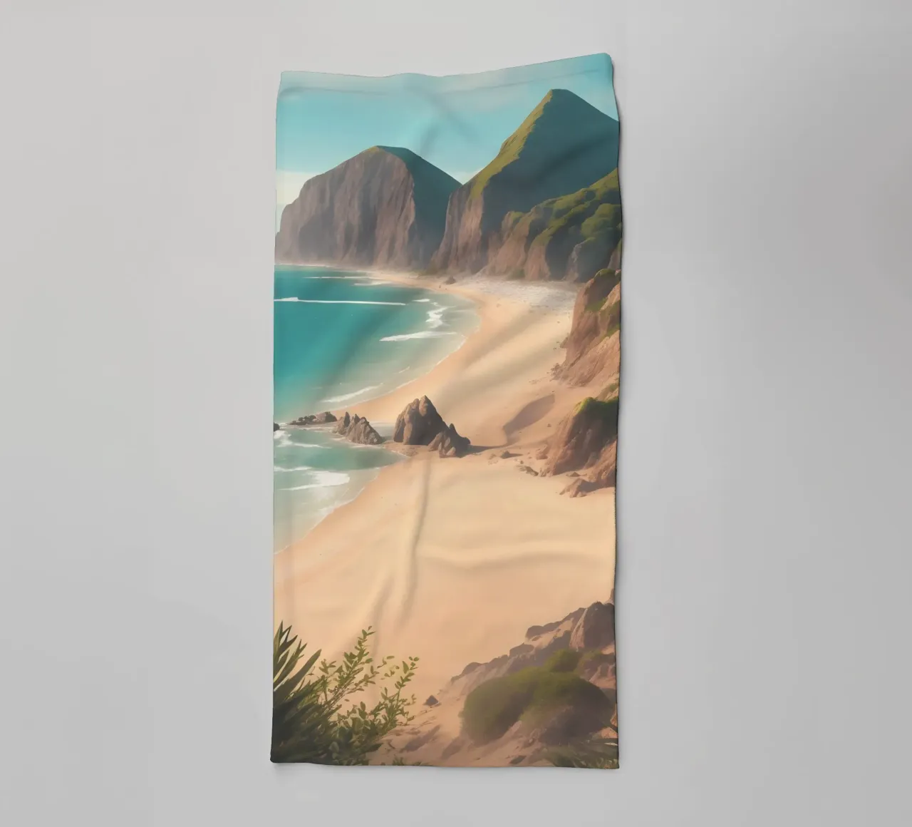 Spiaggia di sabbia asciugamano da bagno da Charnwood Prints