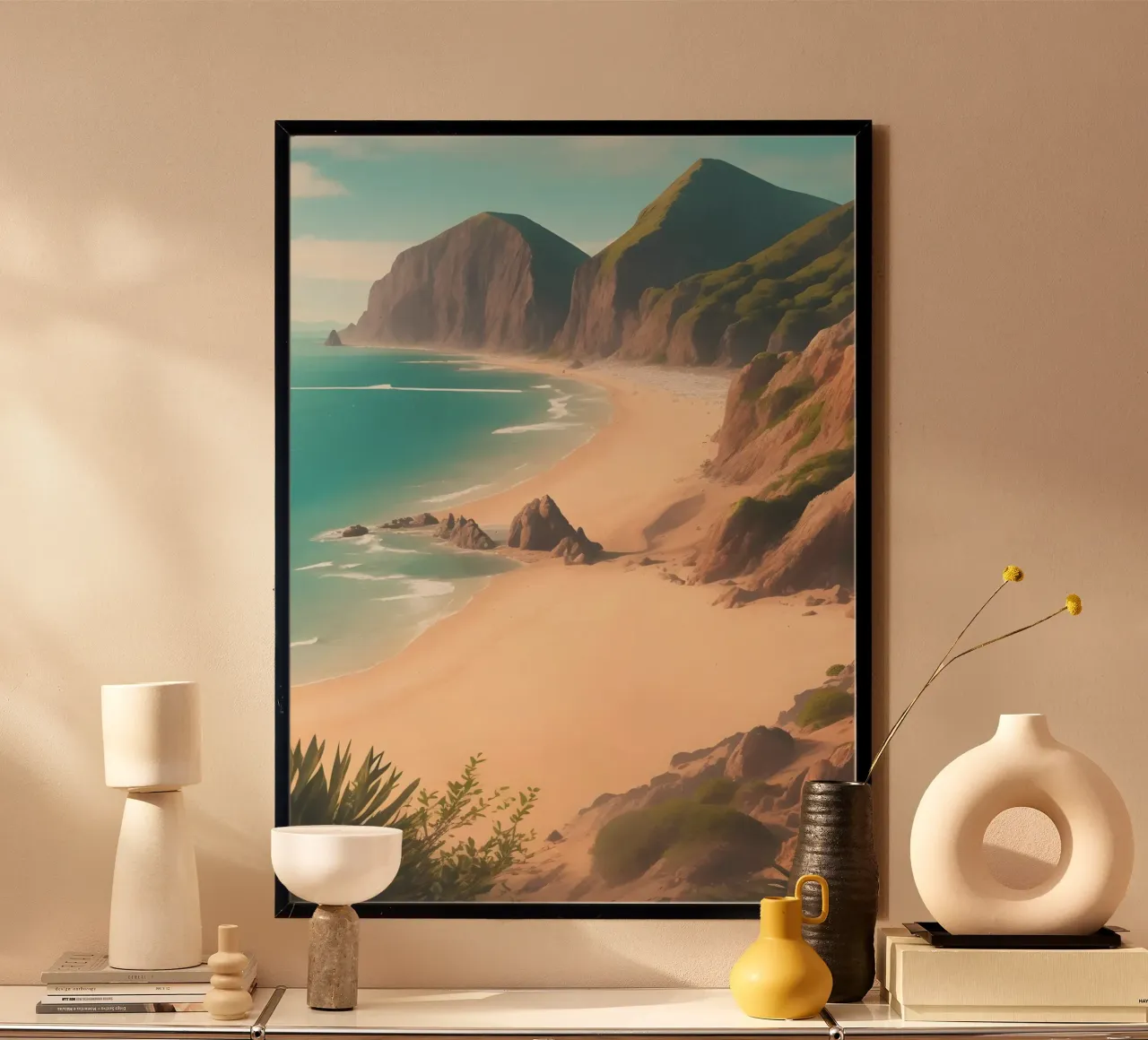 Spiaggia di sabbia carta hahnemühle da Charnwood Prints