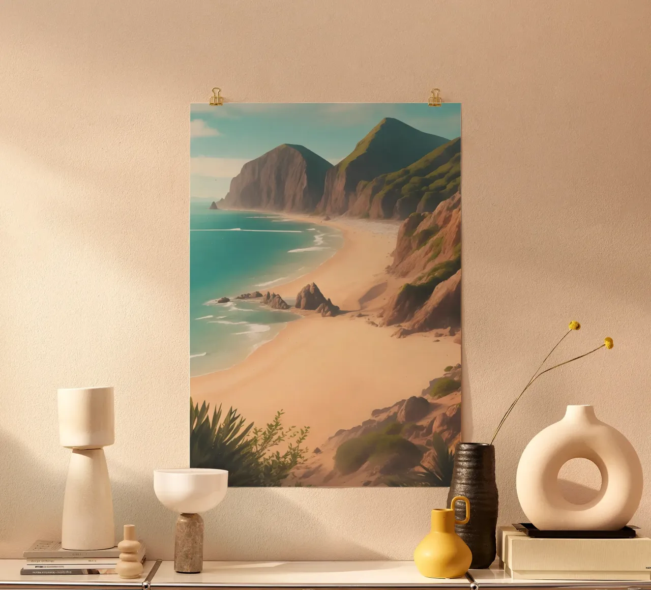 Spiaggia di sabbia carta hahnemühle da Charnwood Prints