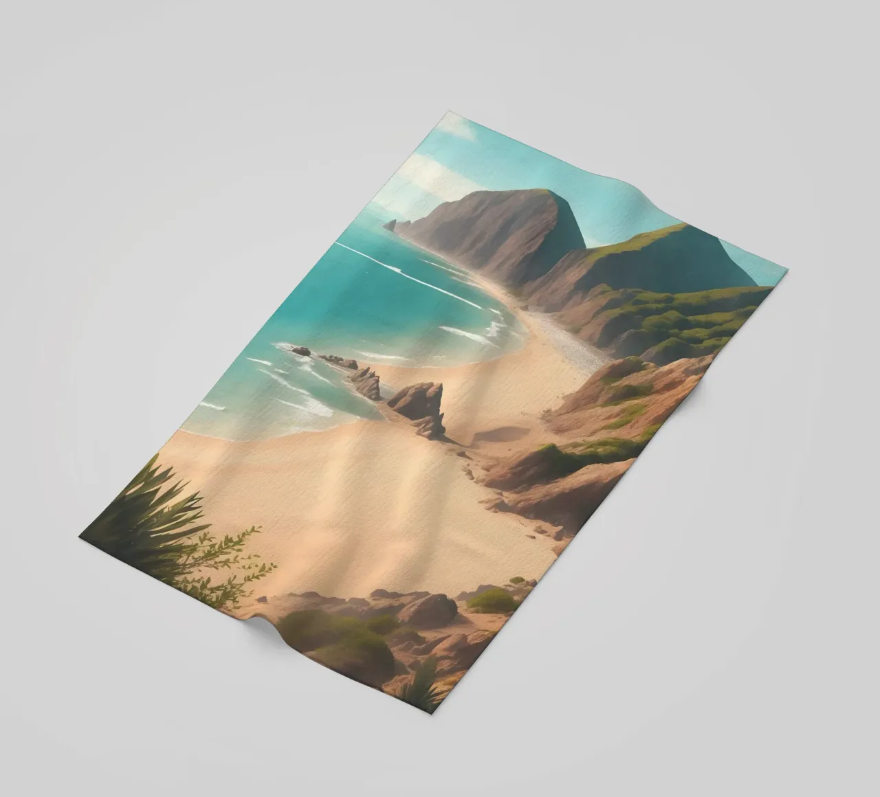 Spiaggia di sabbia telo mare da Charnwood Prints