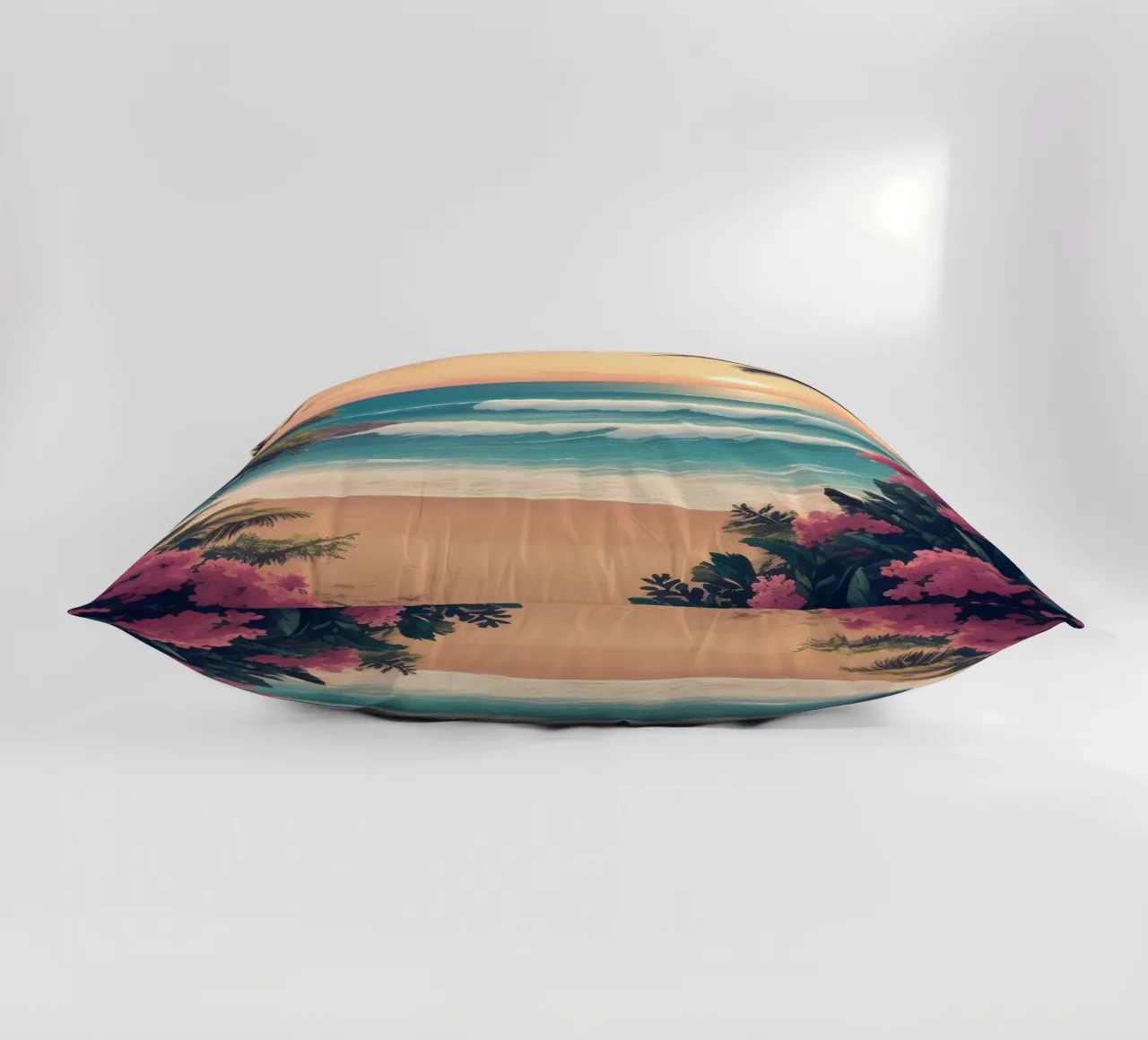 Spiaggia tropicale cuscino da Charnwood Prints
