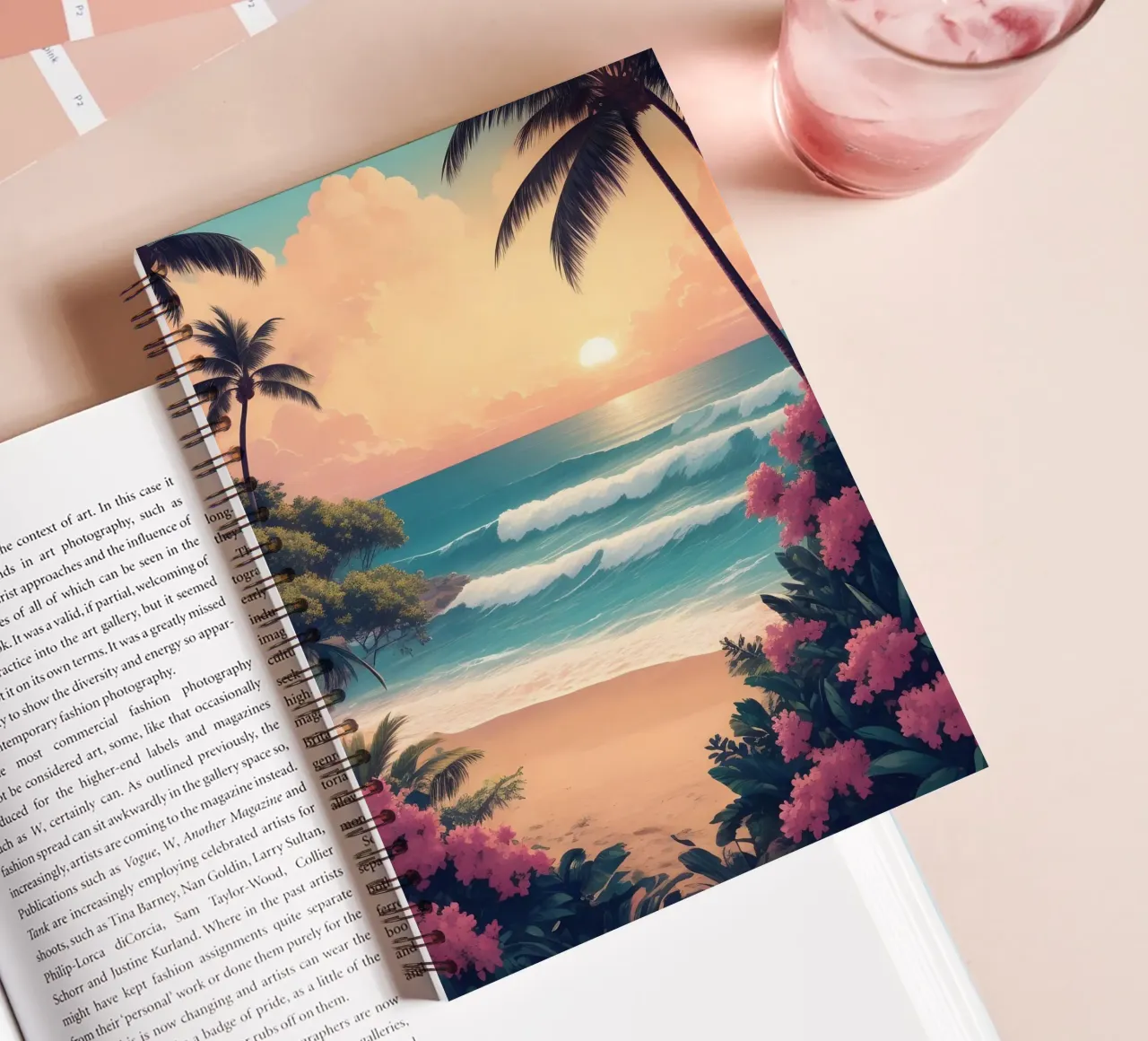 Tropischer Strand Ringbuch von Charnwood Prints
