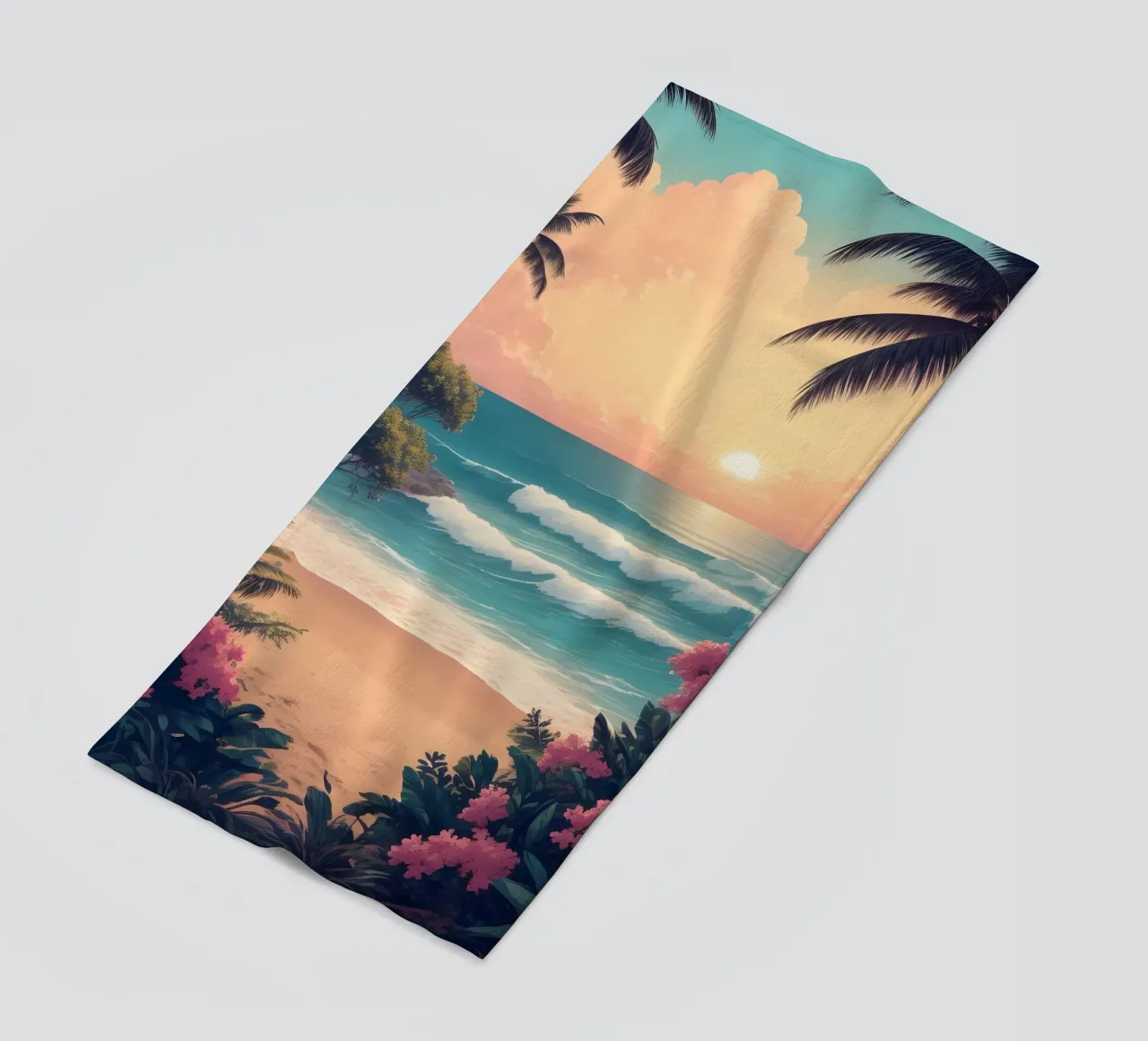 Spiaggia tropicale telo mare da Charnwood Prints