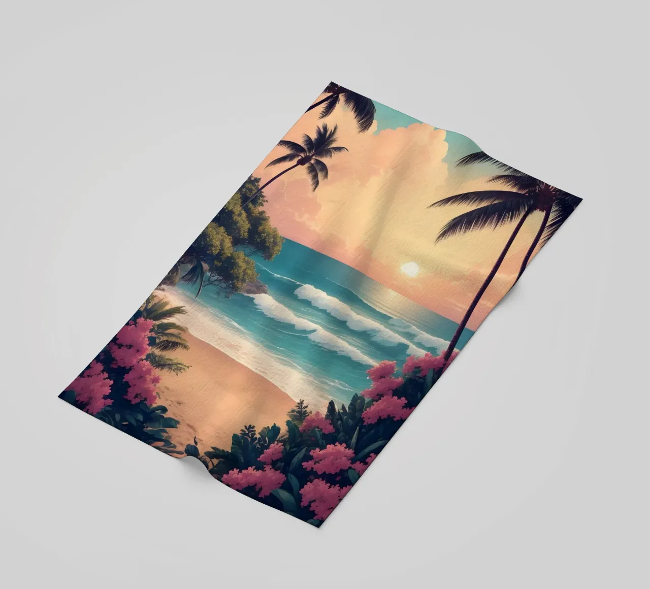 Spiaggia tropicale telo mare da Charnwood Prints