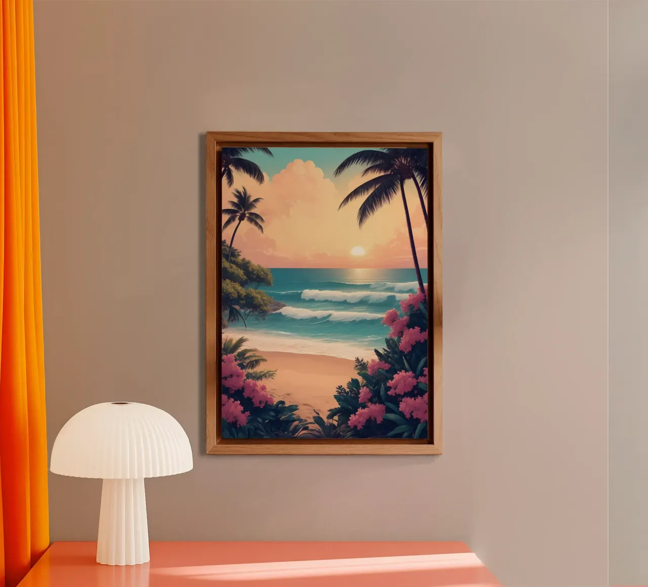 Spiaggia tropicale alluminio dibond da Charnwood Prints