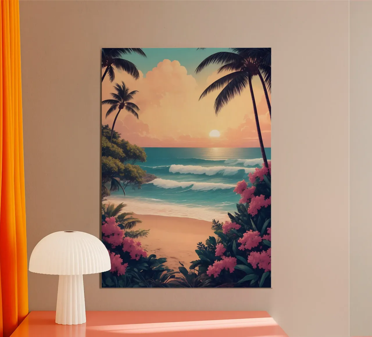 Spiaggia tropicale carta hahnemühle da Charnwood Prints