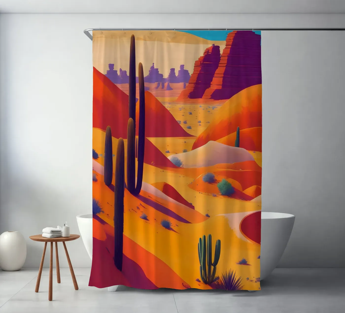 Wüste Duschvorhang von Charnwood Prints