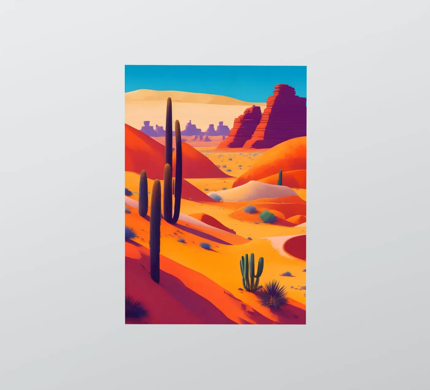 Desert sticker by Charnwood Prints