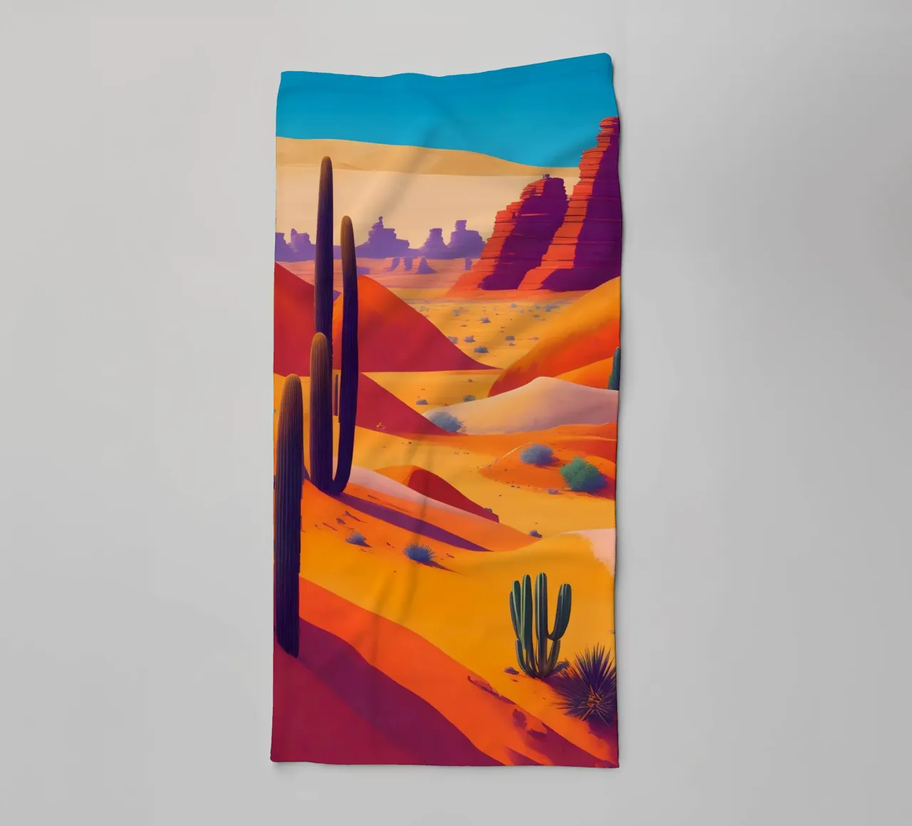 Woestijn badhanddoek van Charnwood Prints