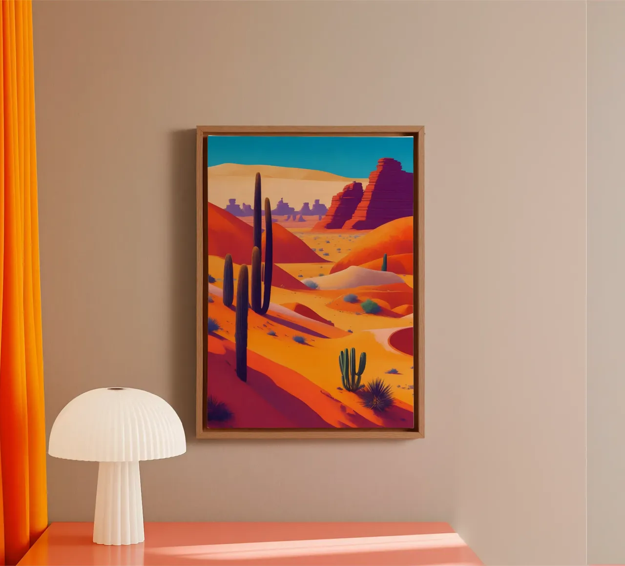 Woestijn canvas van Charnwood Prints