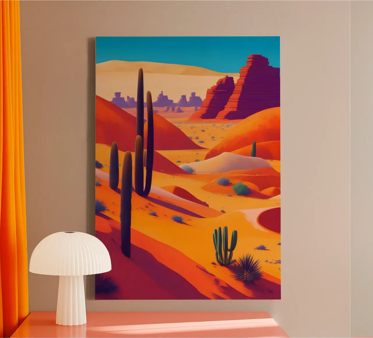 Woestijn canvas van Charnwood Prints