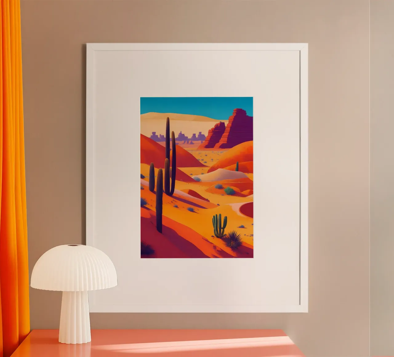 Woestijn poster van Charnwood Prints