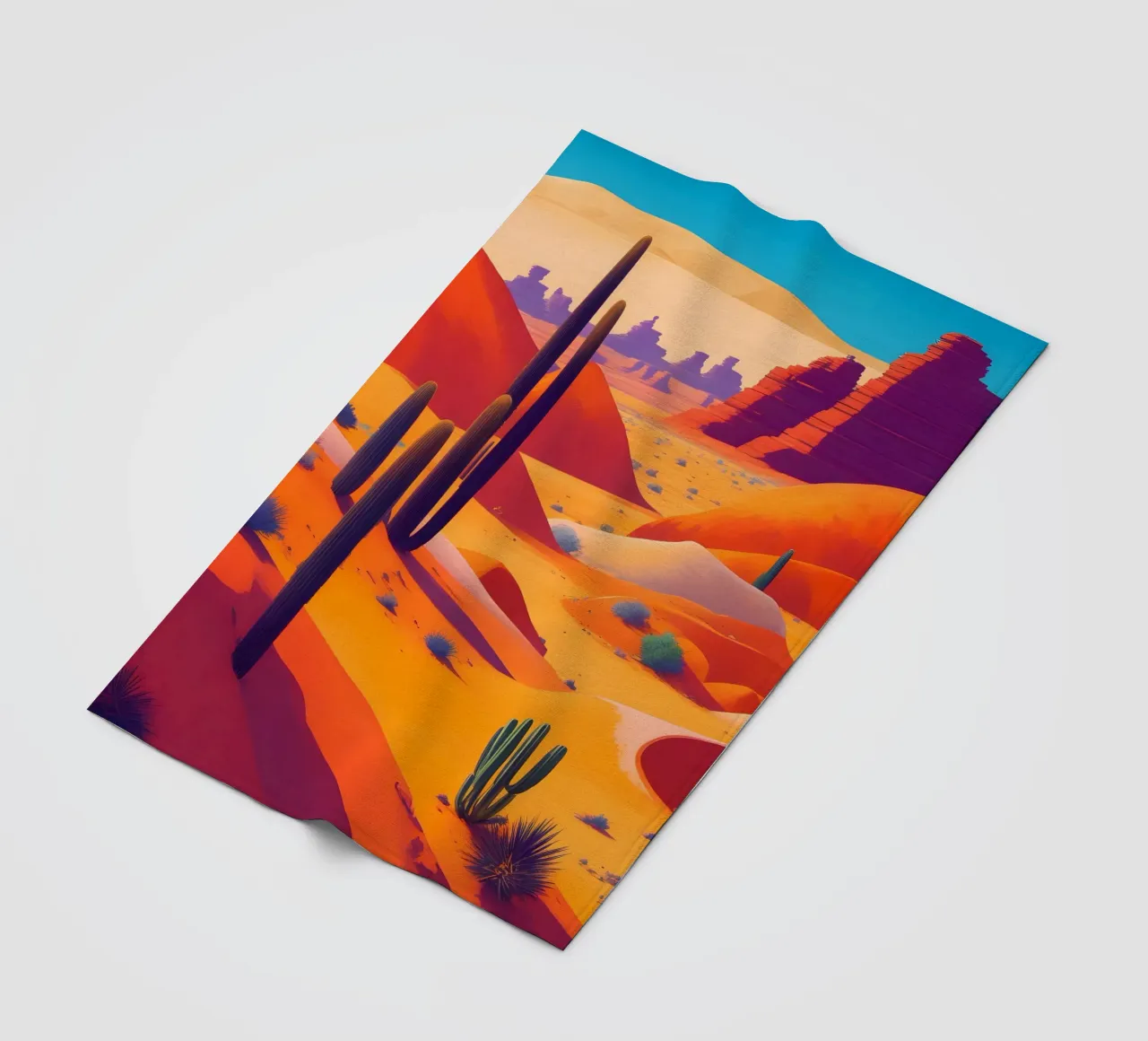 Woestijn fleecedeken van Charnwood Prints