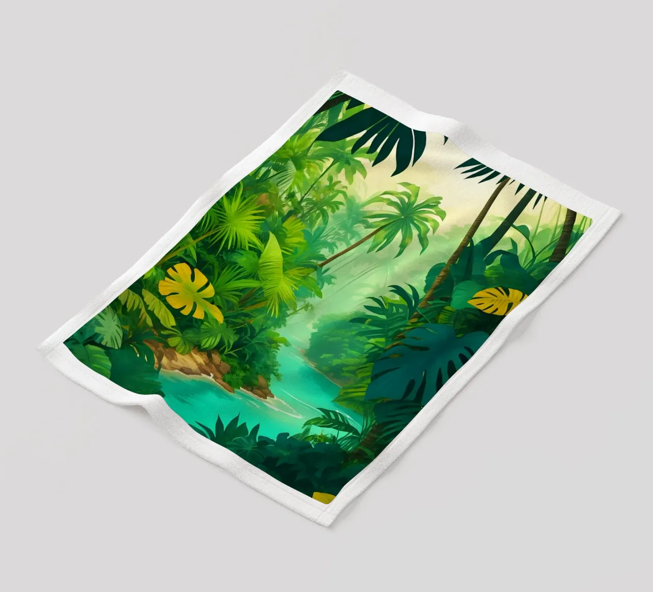 Regenwald Fleecedecke von Charnwood Prints