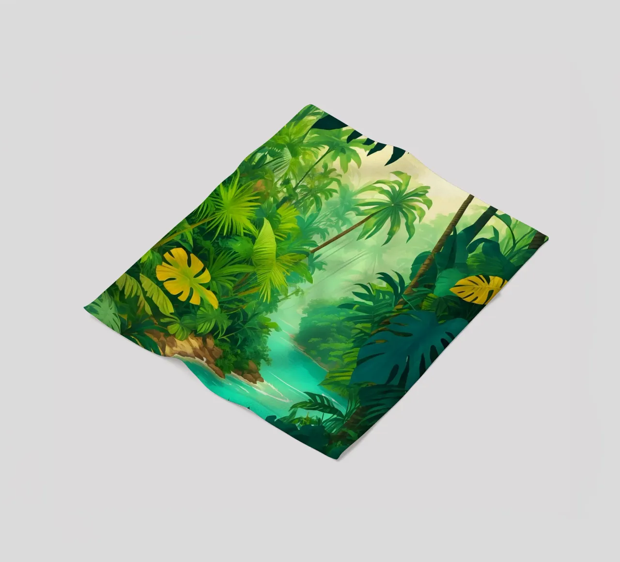 Regenwald Fleecedecke von Charnwood Prints