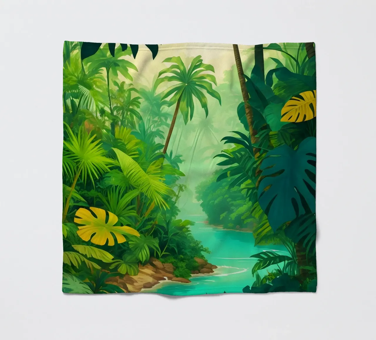 Regenwald Fleecedecke von Charnwood Prints