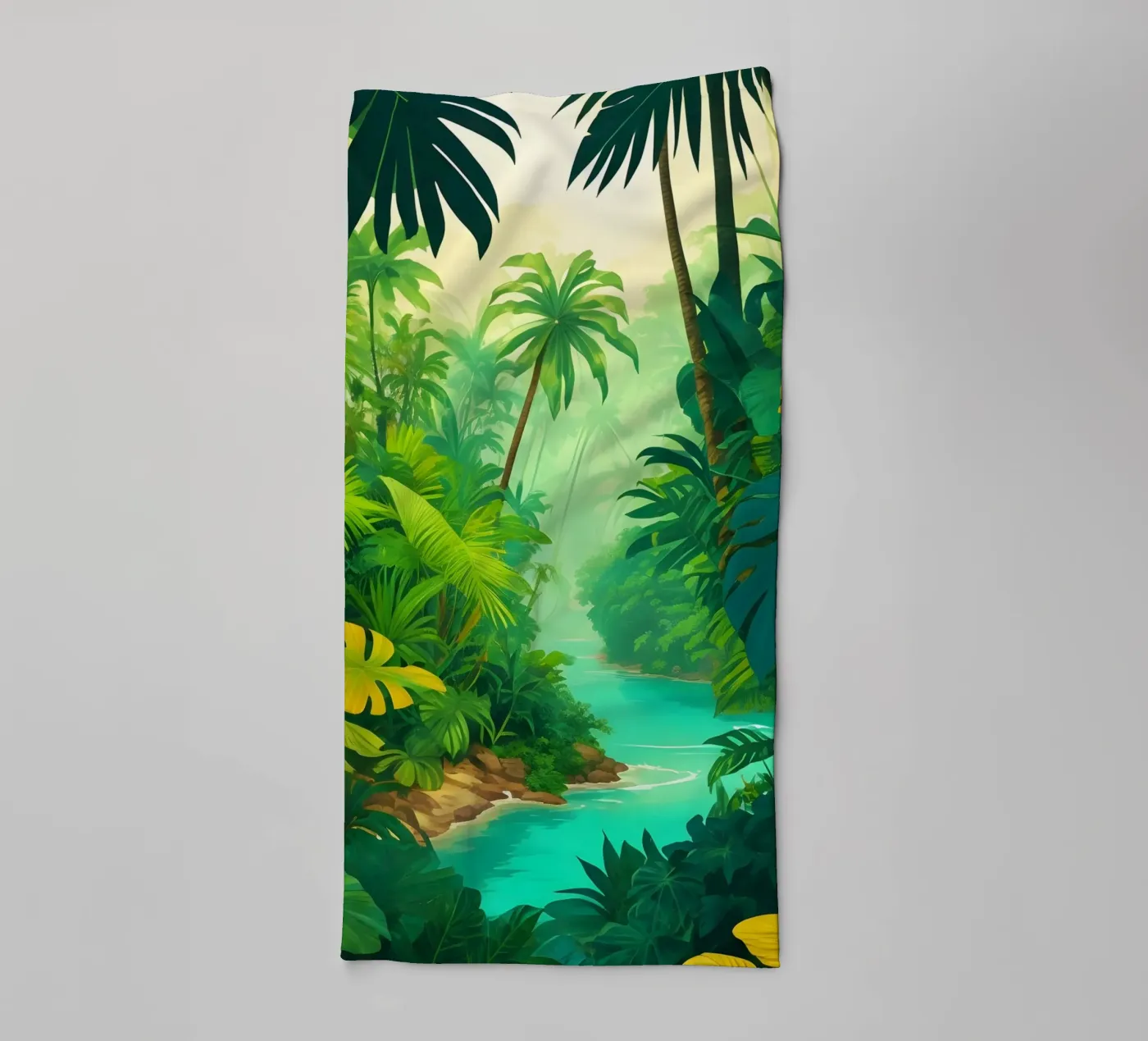 Regenwoud badhanddoek van Charnwood Prints