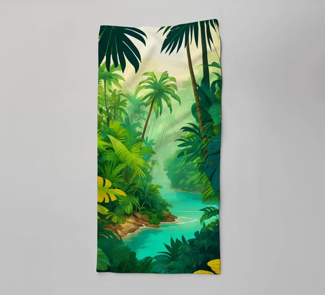 Foresta pluviale asciugamano da bagno da Charnwood Prints