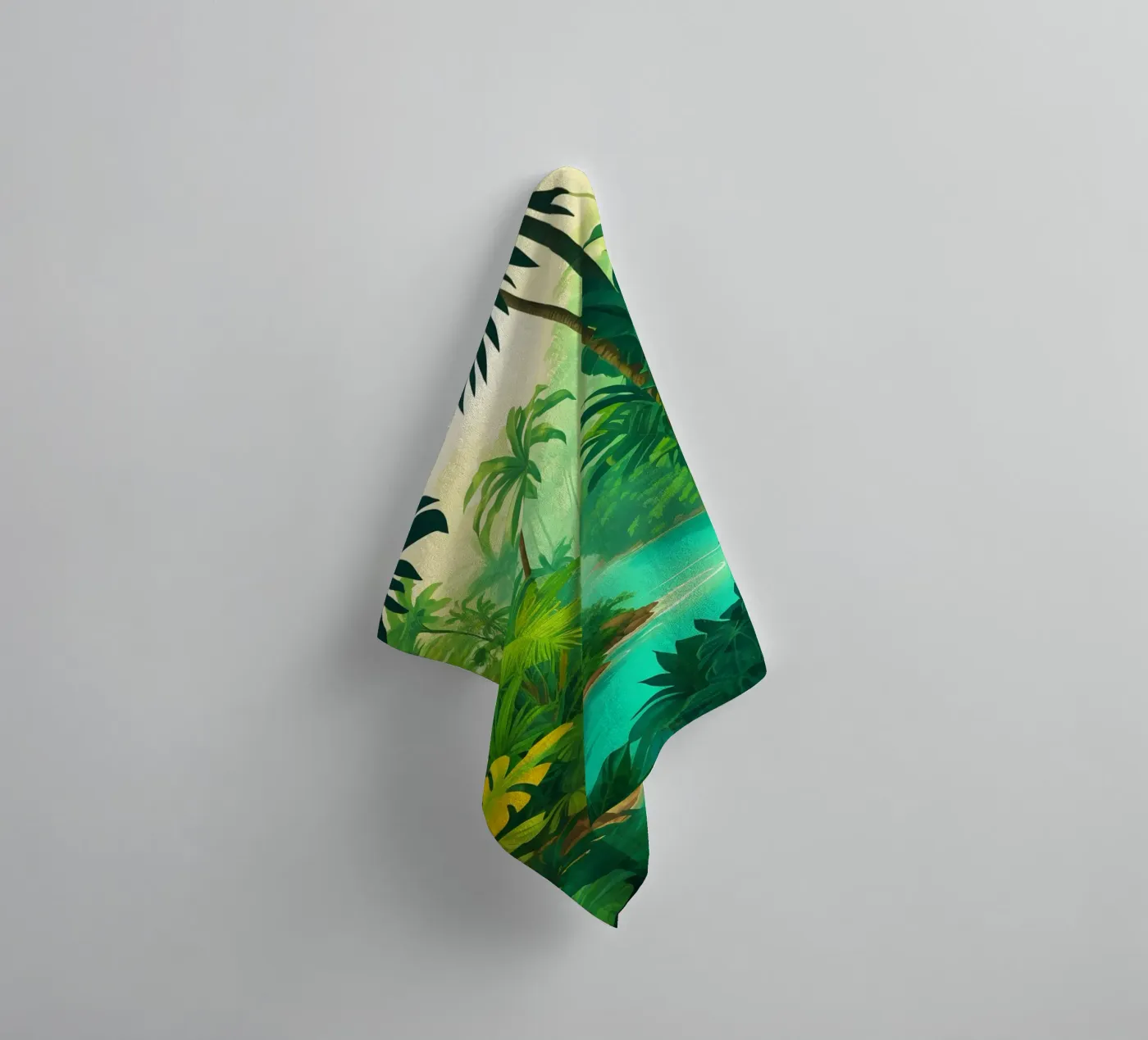 Regenwoud badhanddoek van Charnwood Prints
