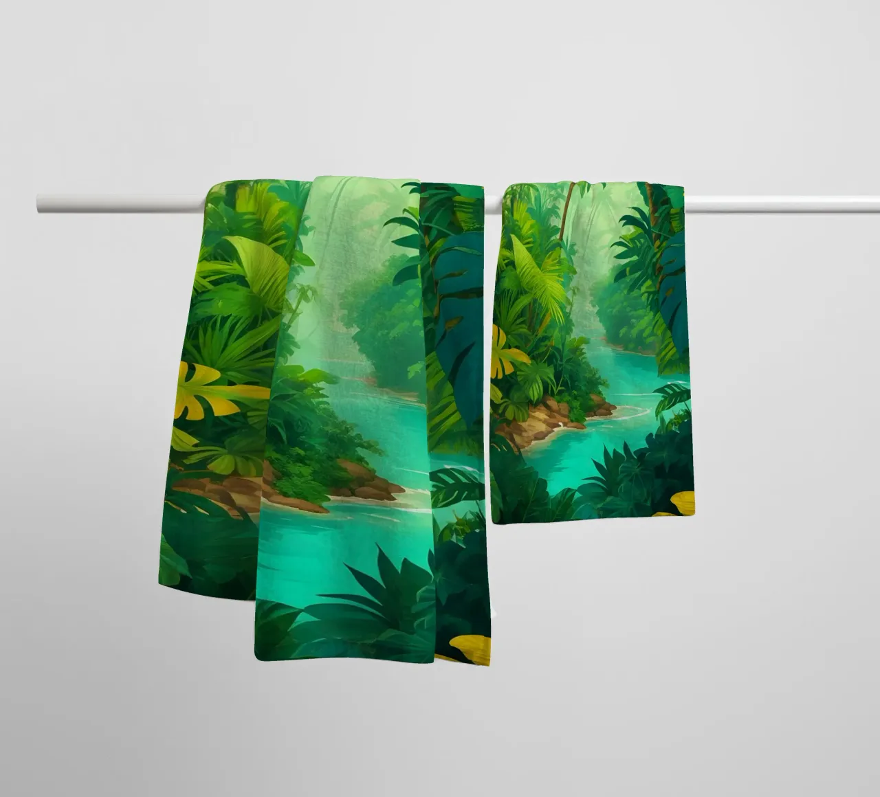 Foresta pluviale asciugamano da bagno da Charnwood Prints