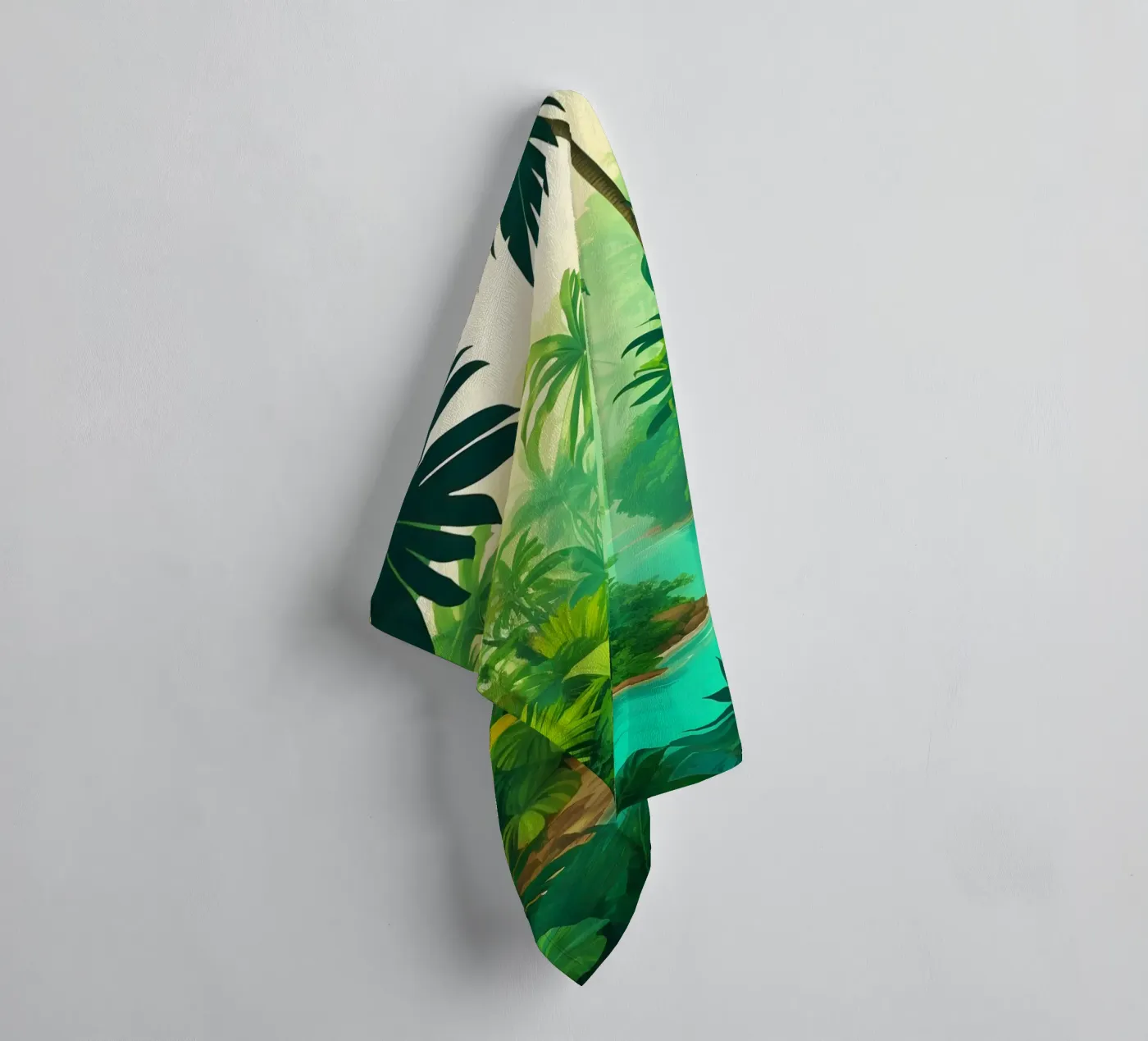 Regenwoud badhanddoek van Charnwood Prints