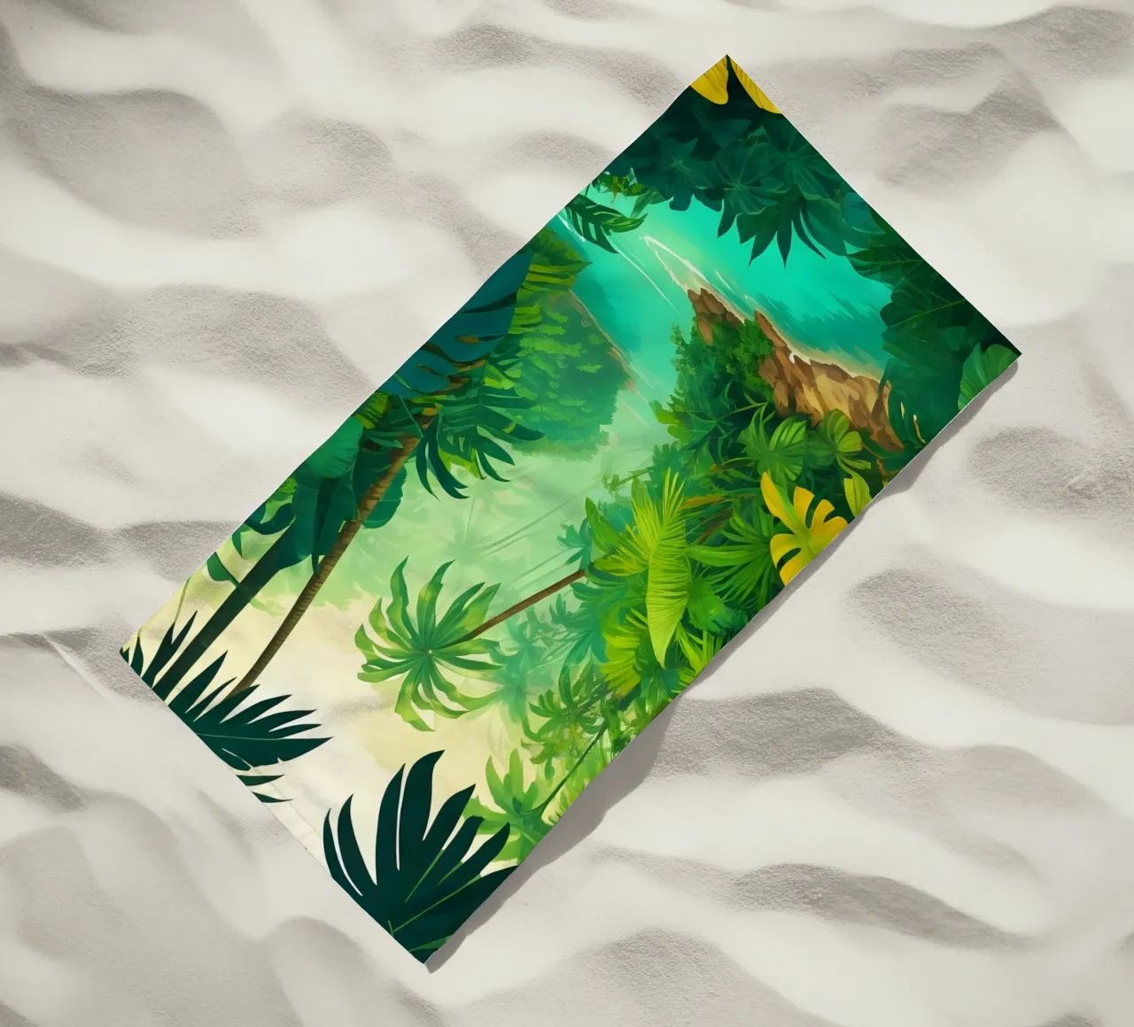 Foresta pluviale telo mare da Charnwood Prints