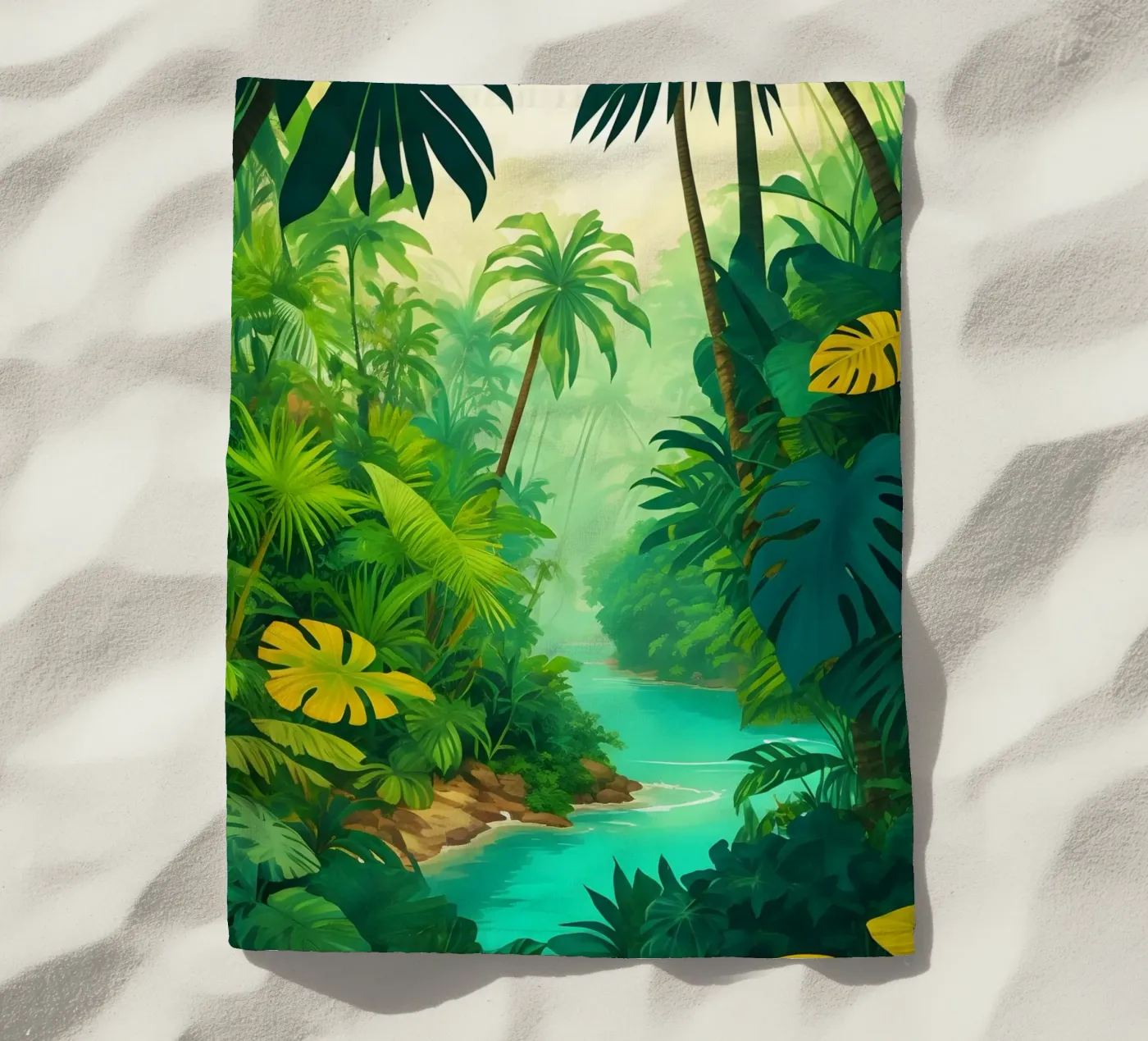 Foresta pluviale telo mare da Charnwood Prints