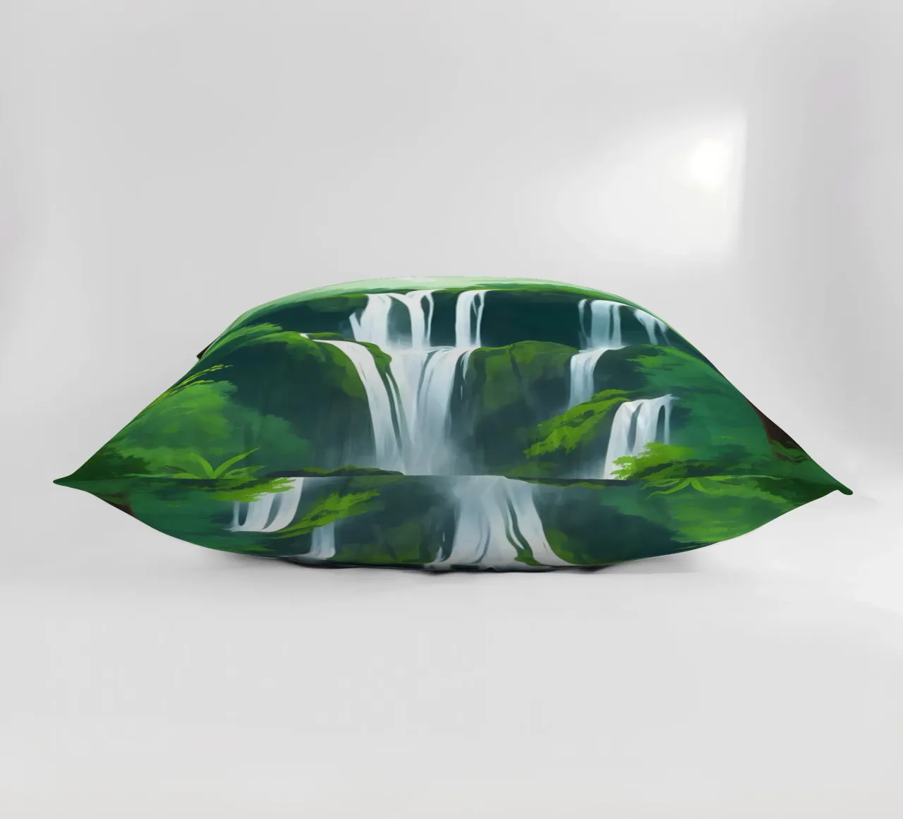 Cascata della foresta pluviale cuscino da Charnwood Prints