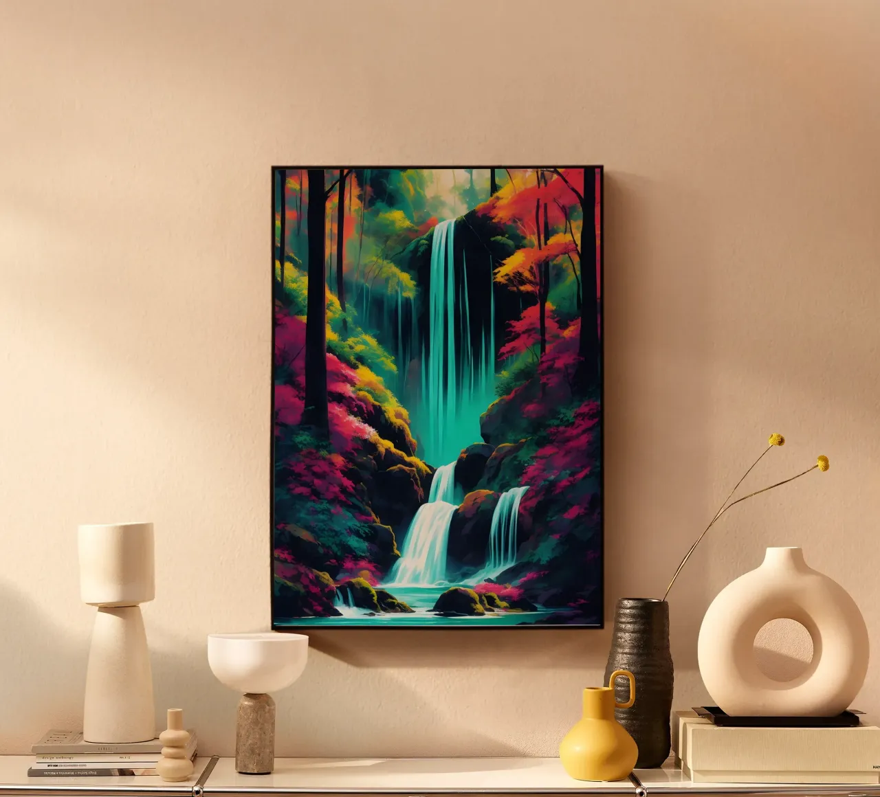 Rainforest Waterfall acrylic glass by Charnwood Prints