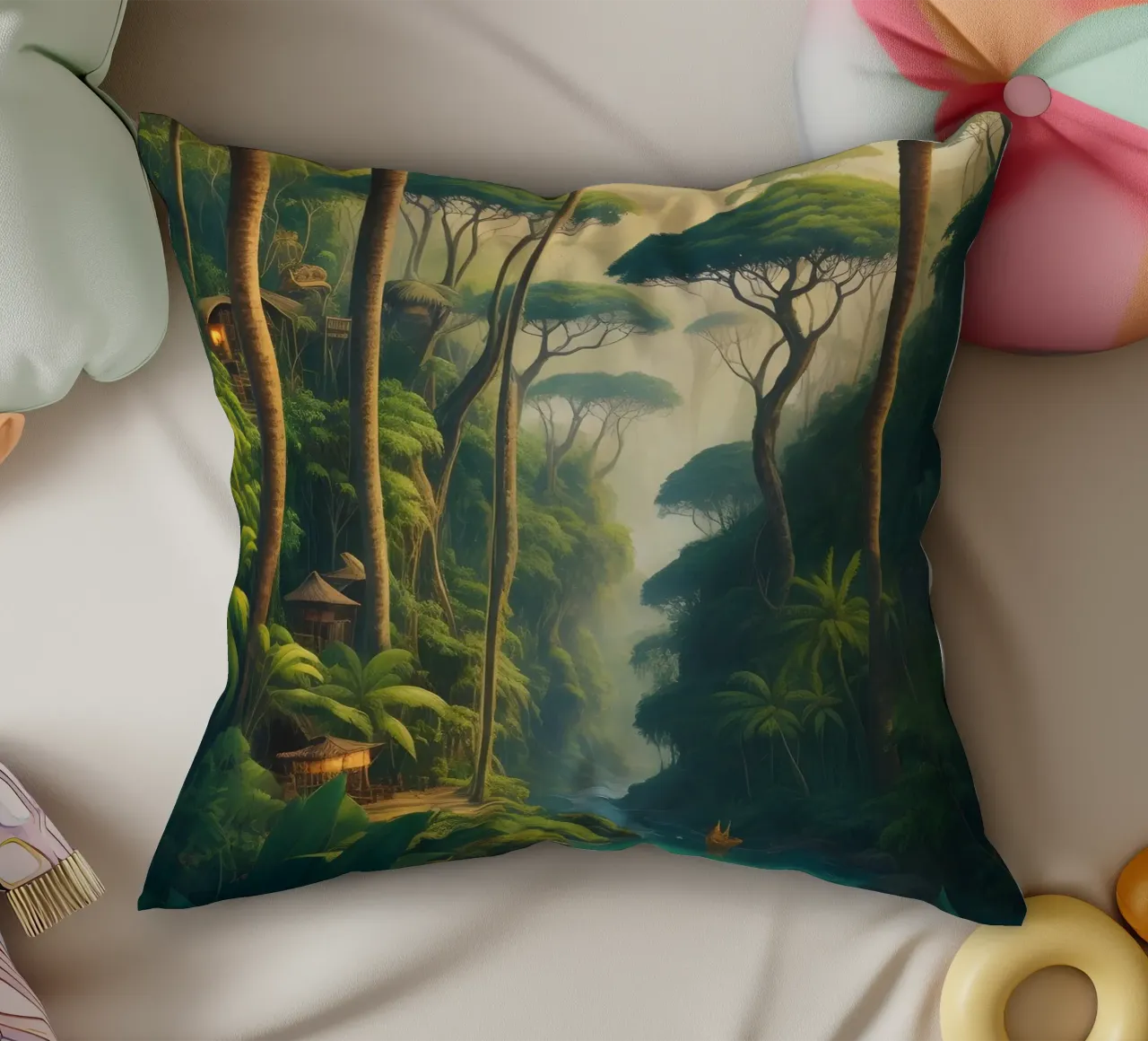 Foresta pluviale cuscino da Charnwood Prints