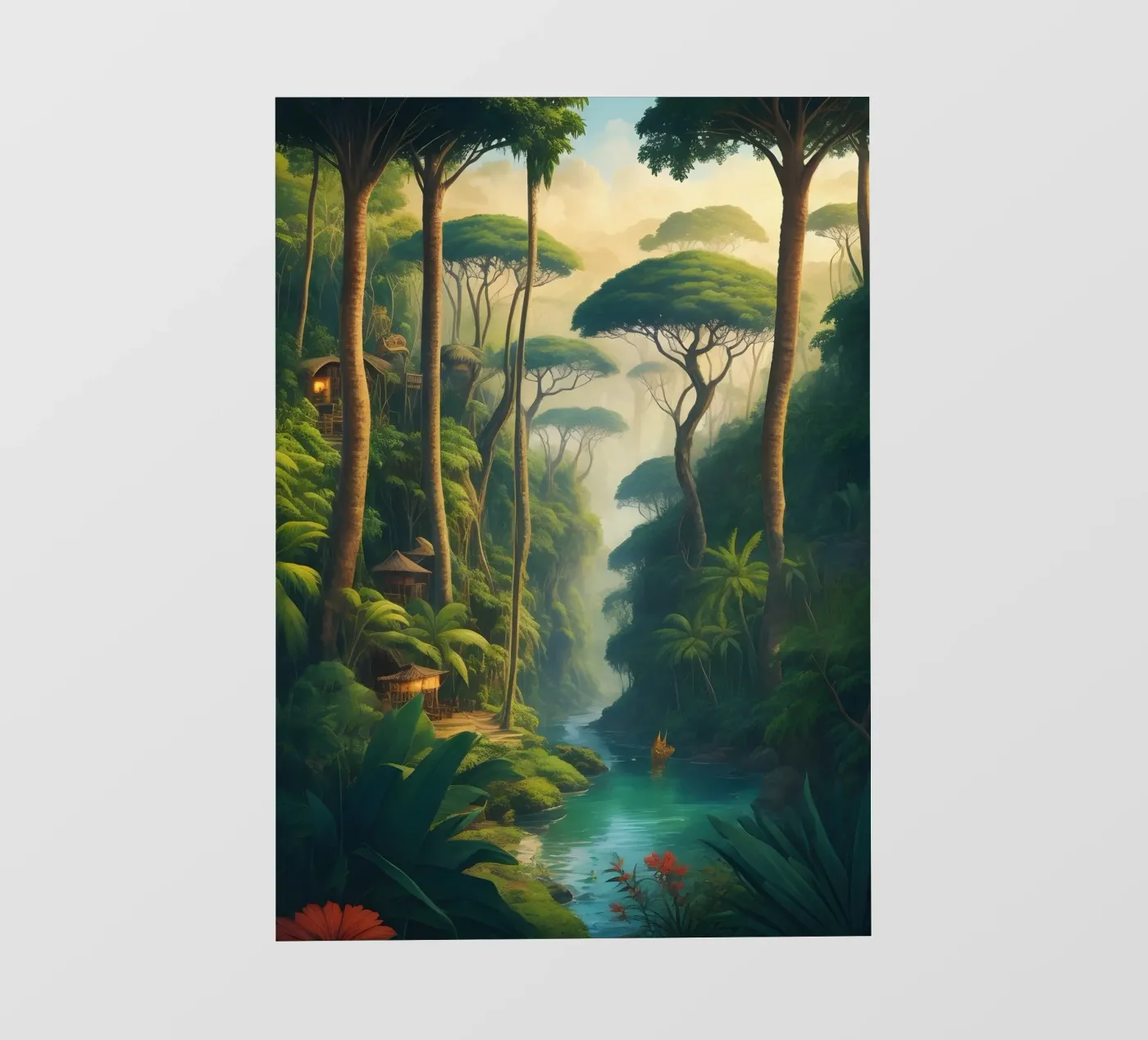 Regenwoud fotobehang van Charnwood Prints