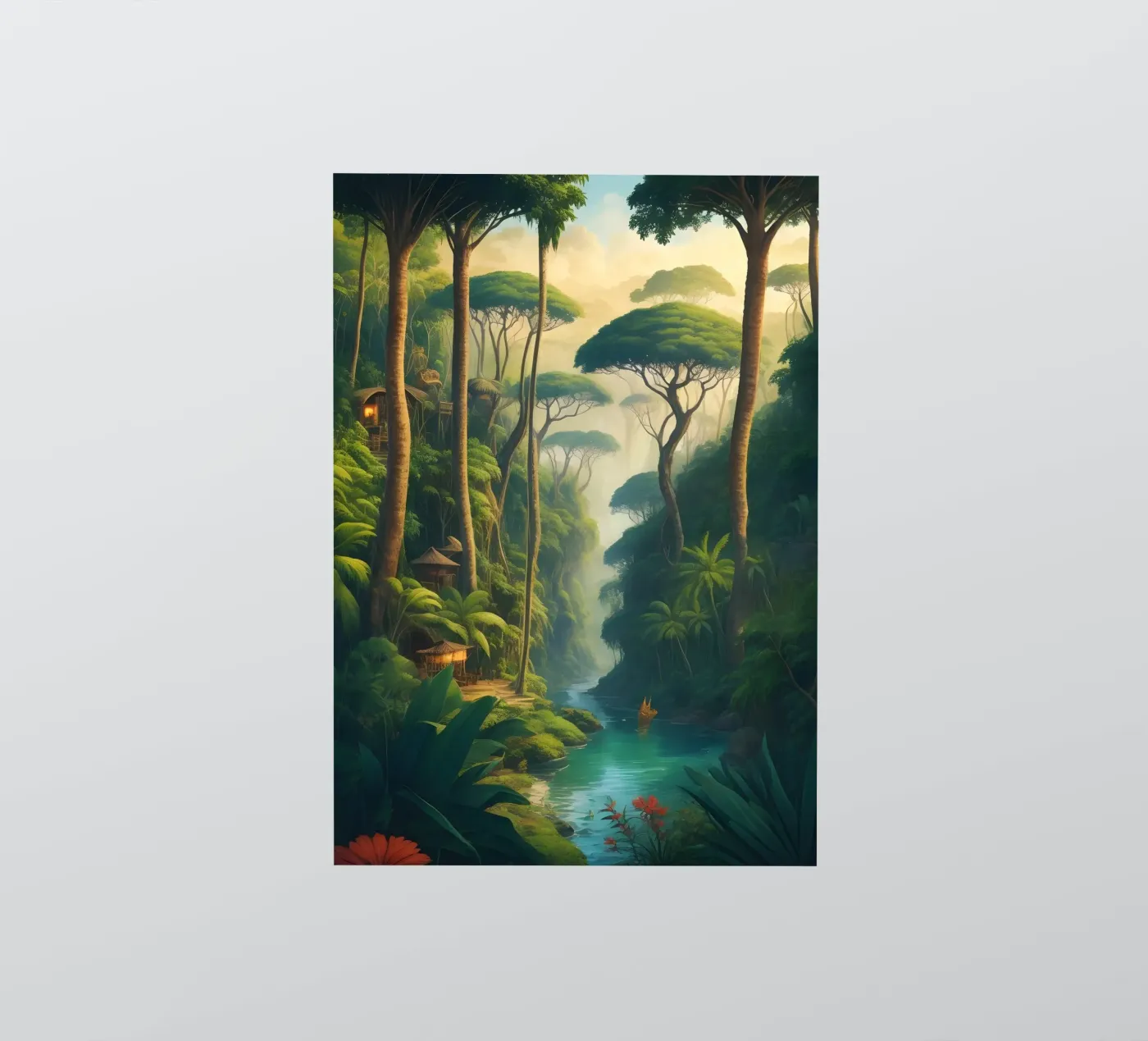 Regenwoud sticker van Charnwood Prints