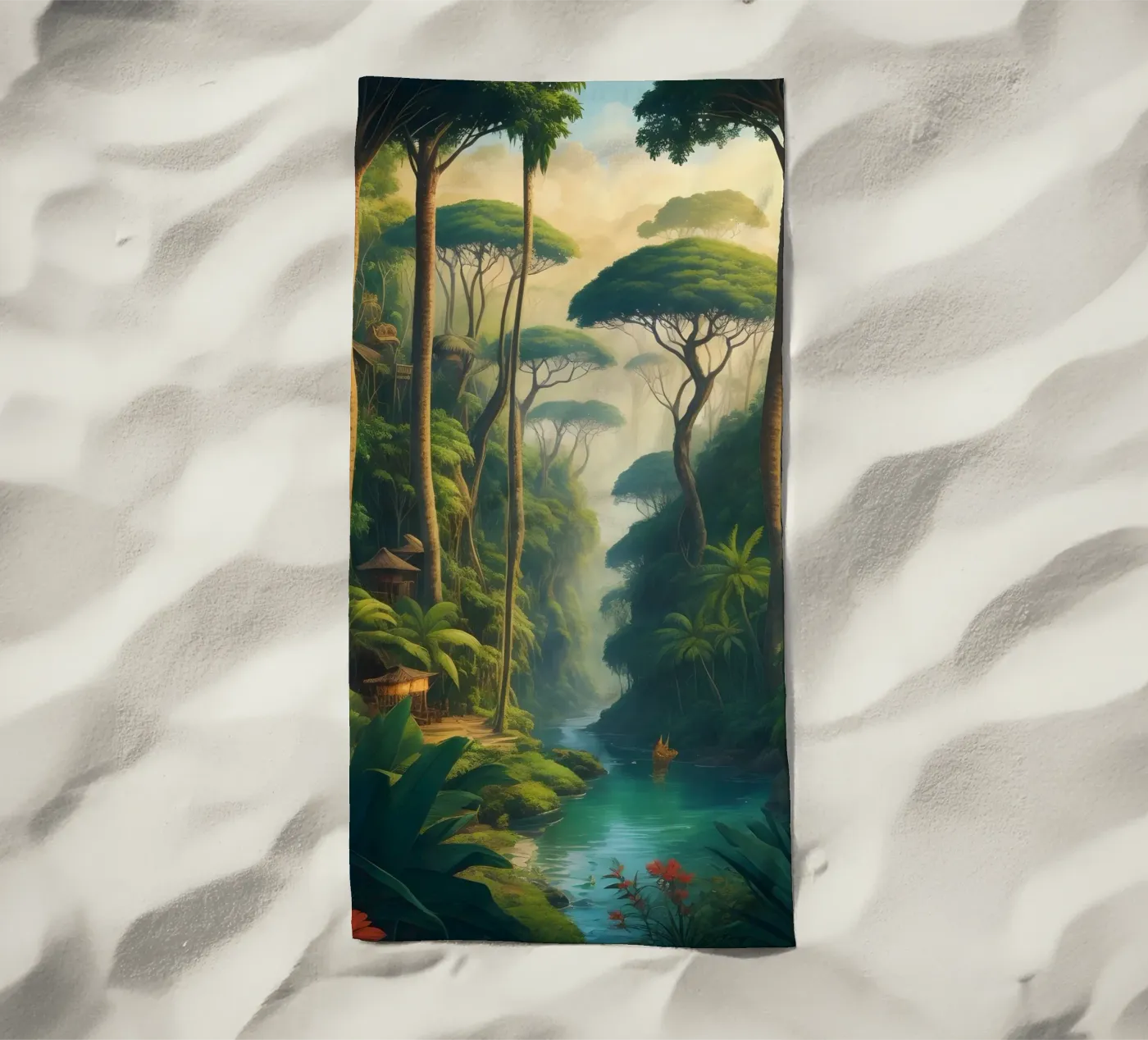 Foresta pluviale telo mare da Charnwood Prints