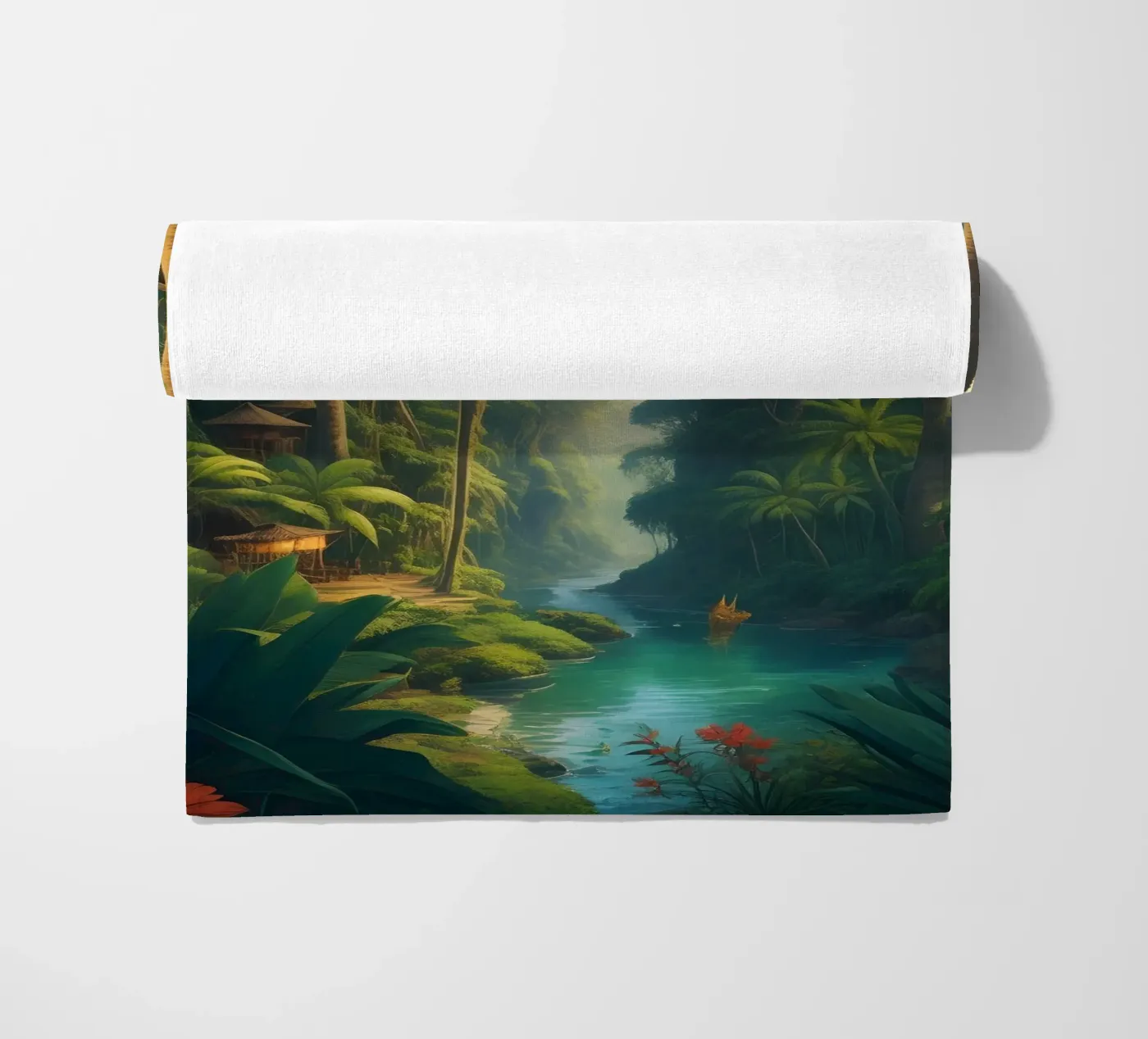 Foresta pluviale telo mare da Charnwood Prints
