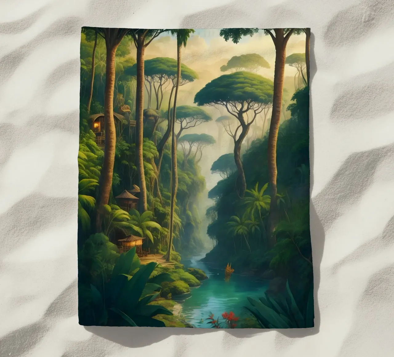 Rainforest telo mare da Charnwood Prints