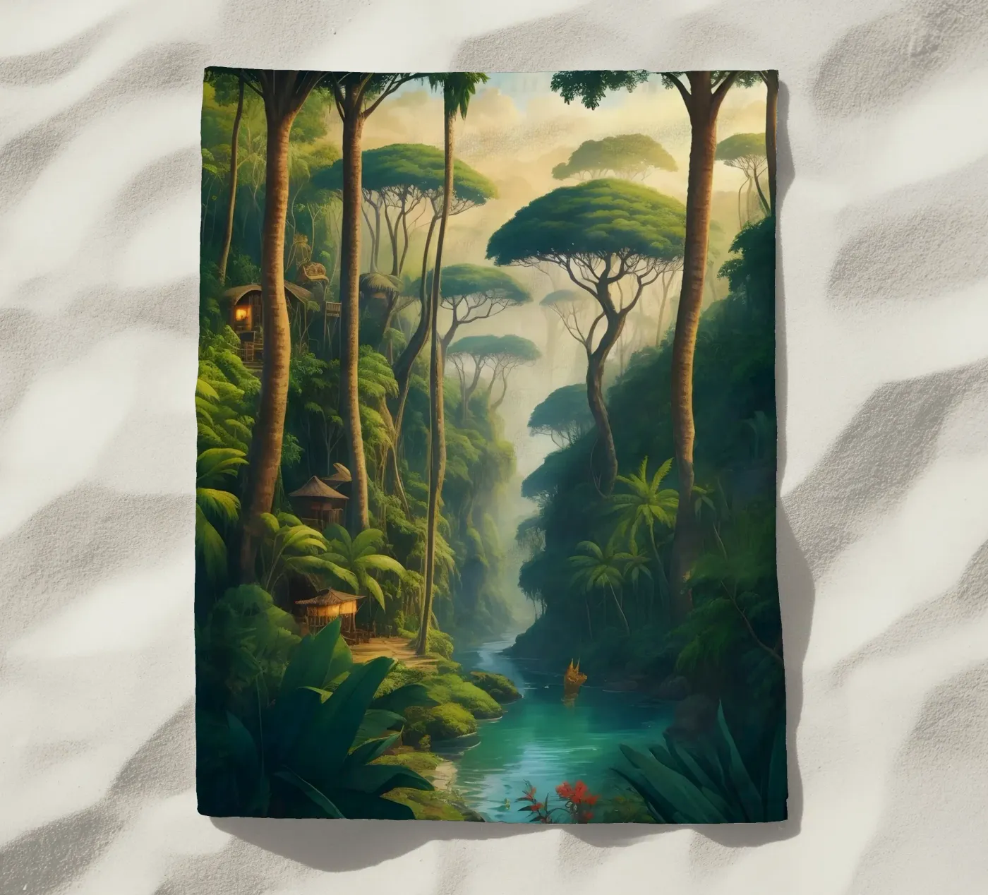 Foresta pluviale telo mare da Charnwood Prints