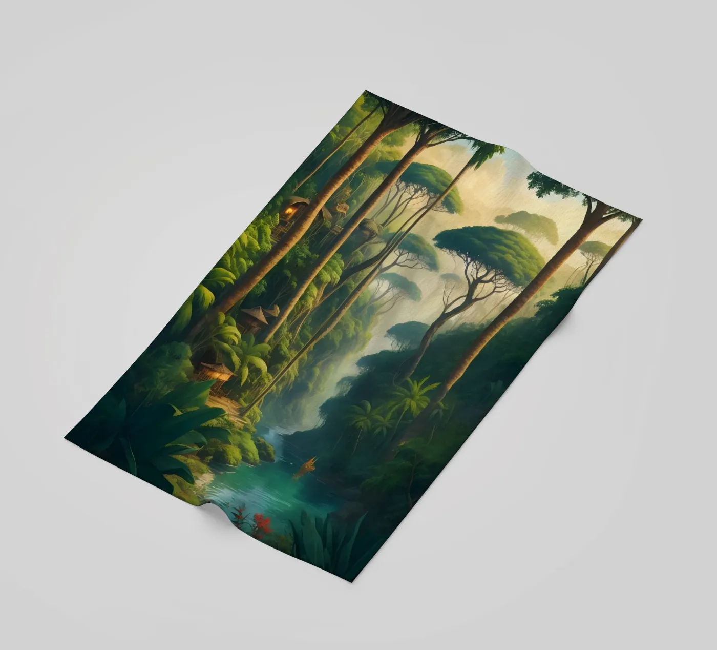 Foresta pluviale telo mare da Charnwood Prints