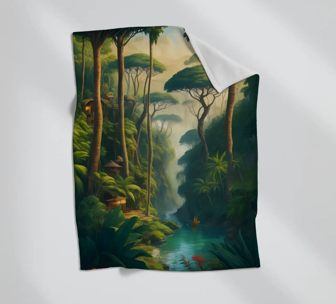 Foresta pluviale coperta in pile da Charnwood Prints