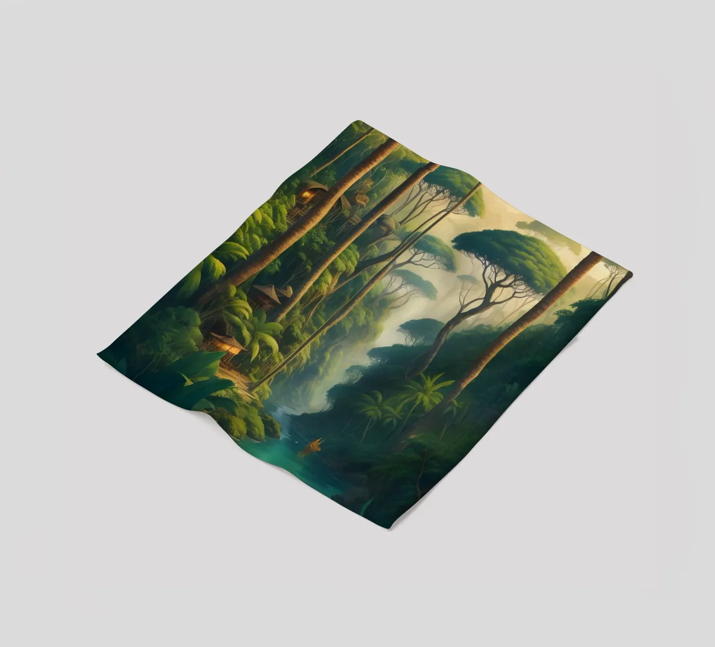 Regenwoud fleecedeken van Charnwood Prints