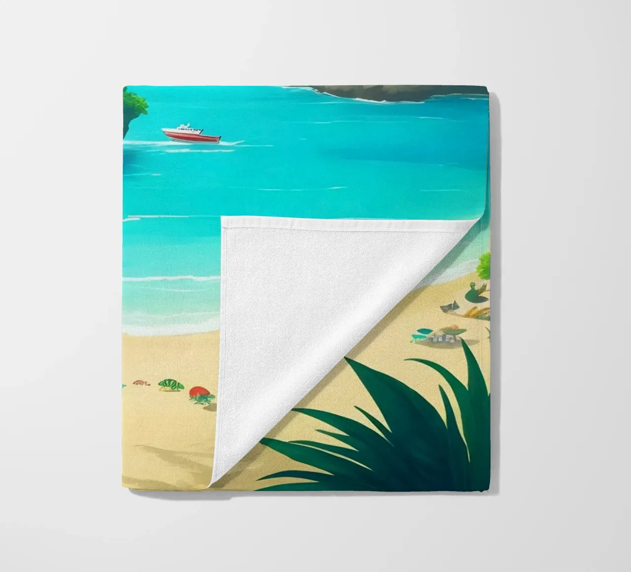 Spiaggia tropicale telo mare da Charnwood Prints