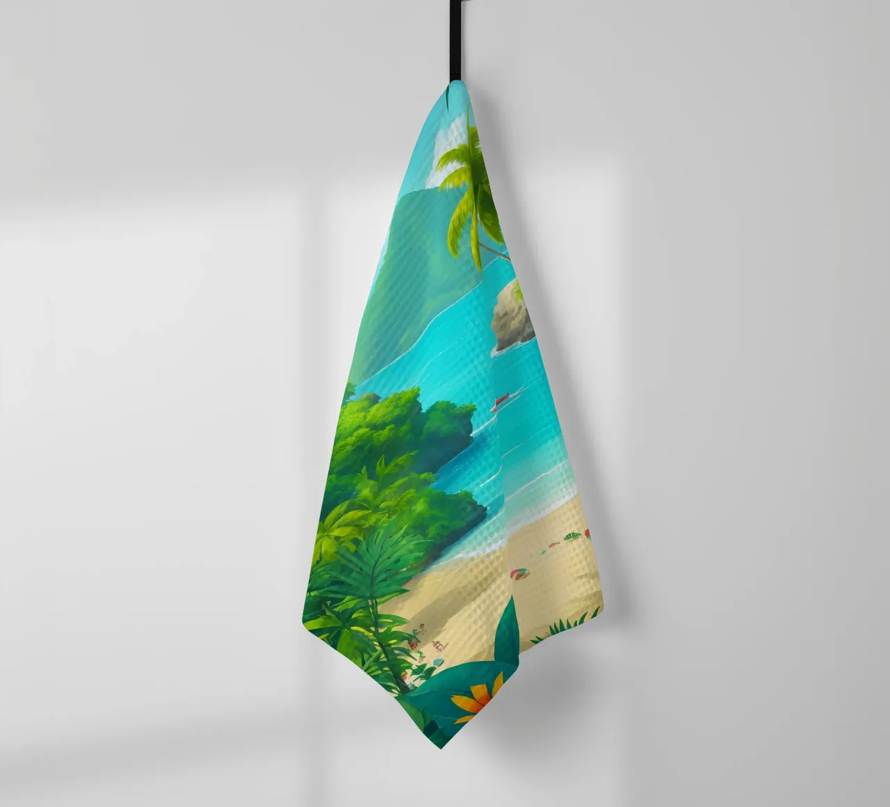 Spiaggia tropicale canovaccio da cucina da Charnwood Prints