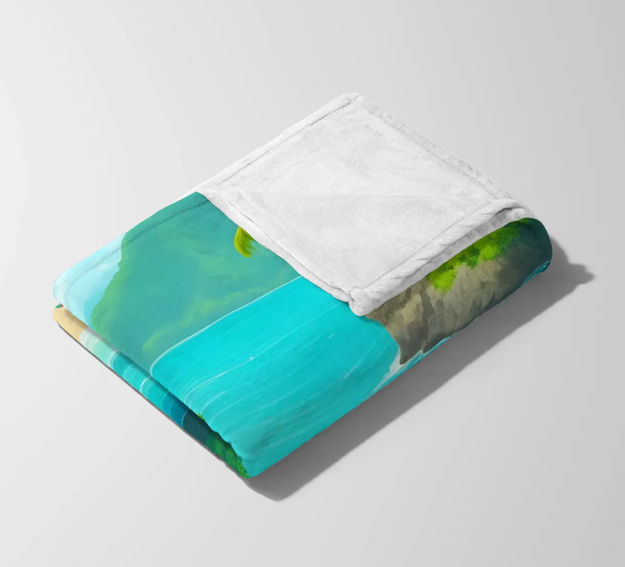 Spiaggia tropicale coperta in pile da Charnwood Prints