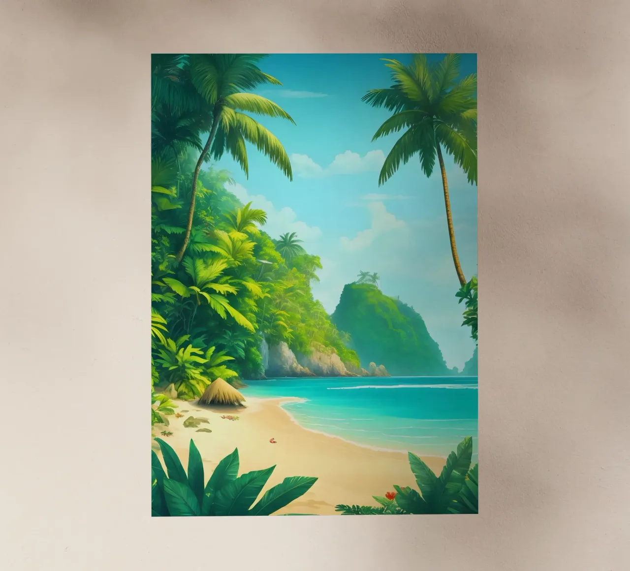 Spiaggia tropicale pellicola backlit da Charnwood Prints