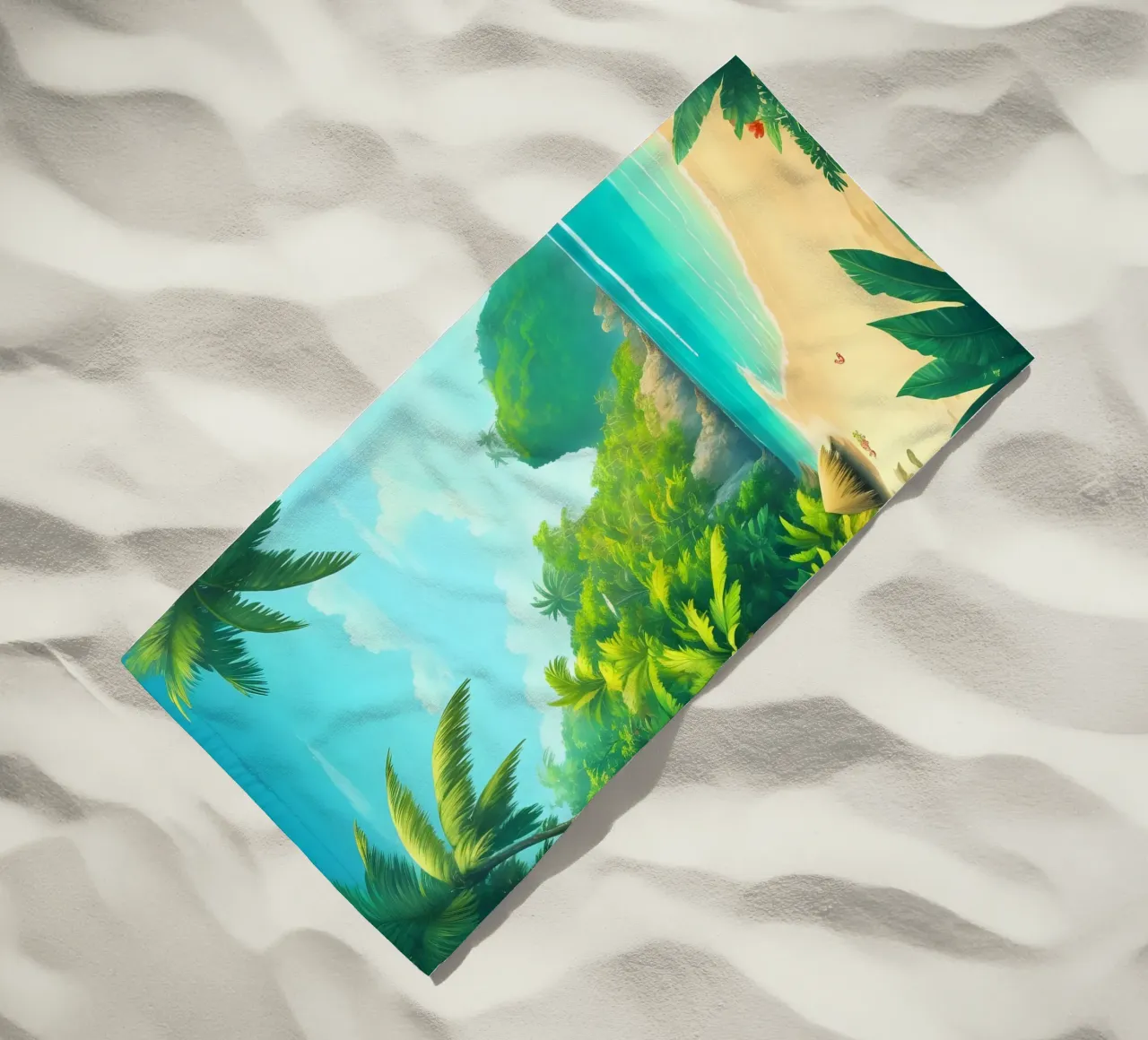 Spiaggia tropicale telo mare da Charnwood Prints