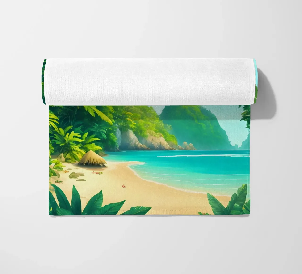Spiaggia tropicale telo mare da Charnwood Prints