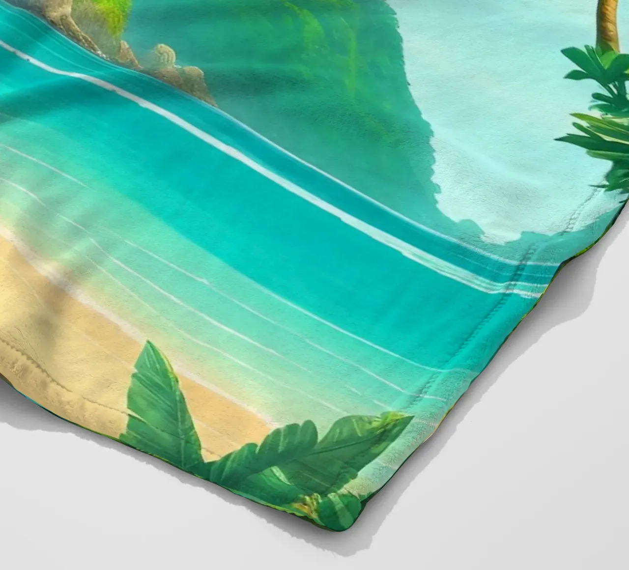 Spiaggia tropicale coperta in pile da Charnwood Prints